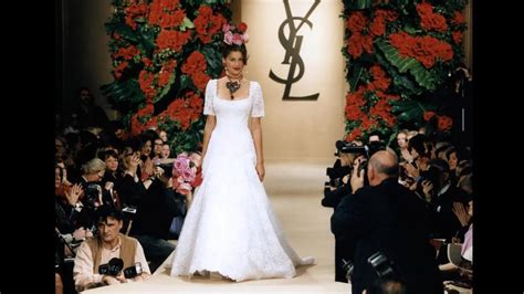 vintage ysl wedding dress|ysl bridal gowns.